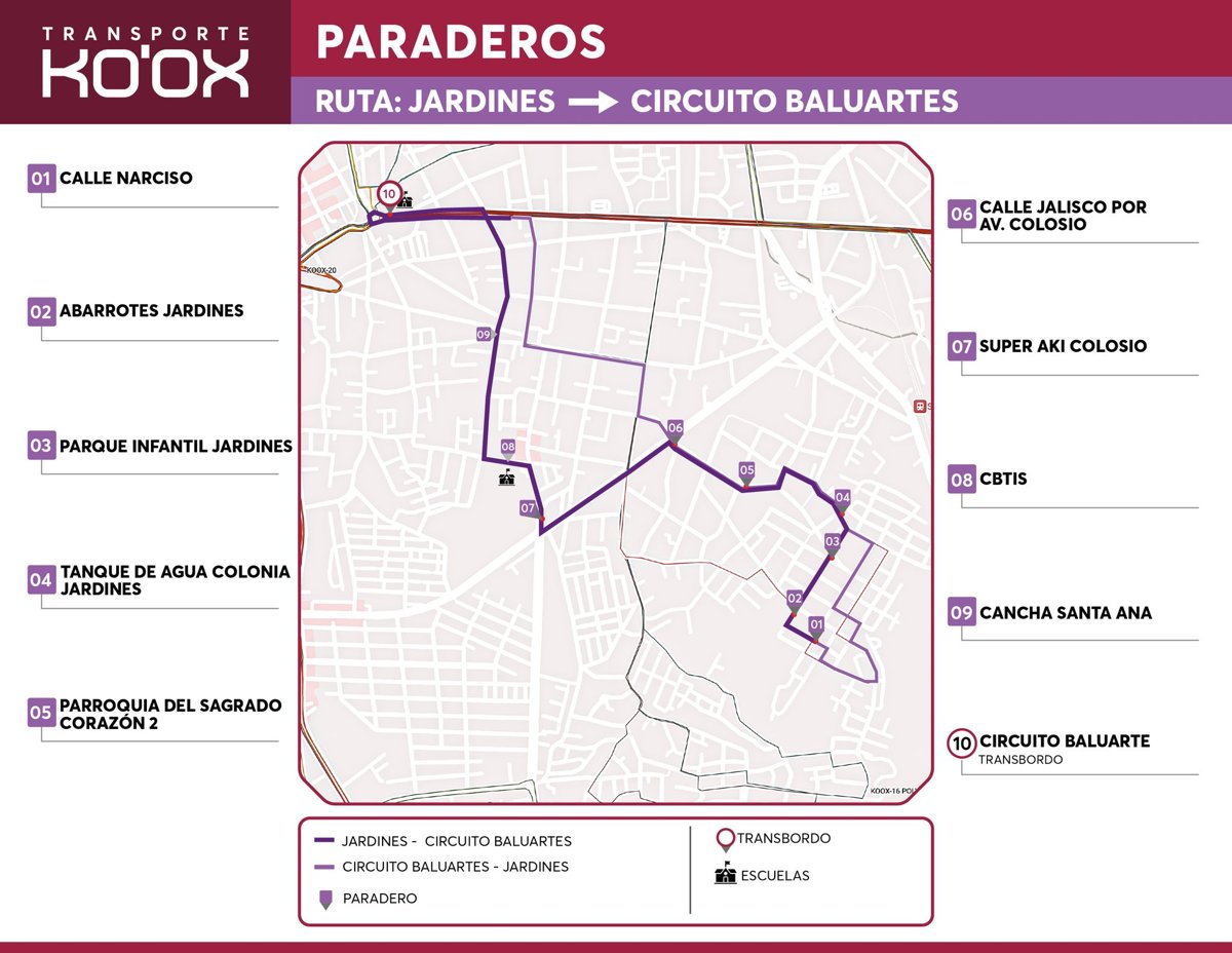 ARTEC ACTUALIZA EL TRANSBORDO EN LAS UNIDADES KO’OX PARA MEJORAR EL SERVICIO A LAS Y LOS USUARIOS