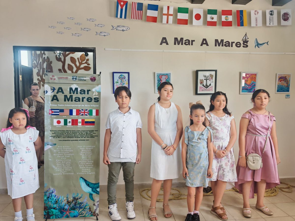 INAUGURAN PRIMER SALÓN INTERNACIONAL DE ARTE INFANTL “ A MAR A MARES” EN FARO DE ISLA AGUADA”