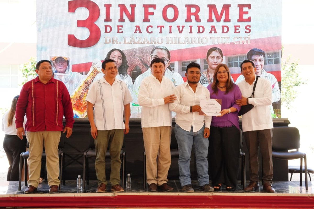 RINDE LÁZARO TUZ CHI, TERCER INFORME DE ACTIVIDADES AL FRENTE DE LA UICAM