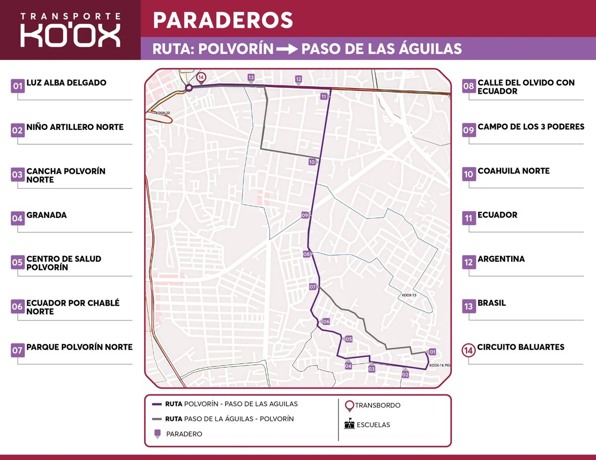 ARTEC ACTUALIZA EL TRANSBORDO EN LAS UNIDADES KO’OX PARA MEJORAR EL SERVICIO A LAS Y LOS USUARIOS