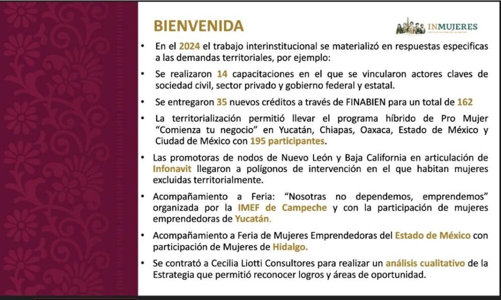 LA EXPO FERIA “NOSOTRAS NO DEPENDEMOS, EMPRENDEMOS” SE CONSOLIDA A NIVEL NACIONAL POR INMUJERES