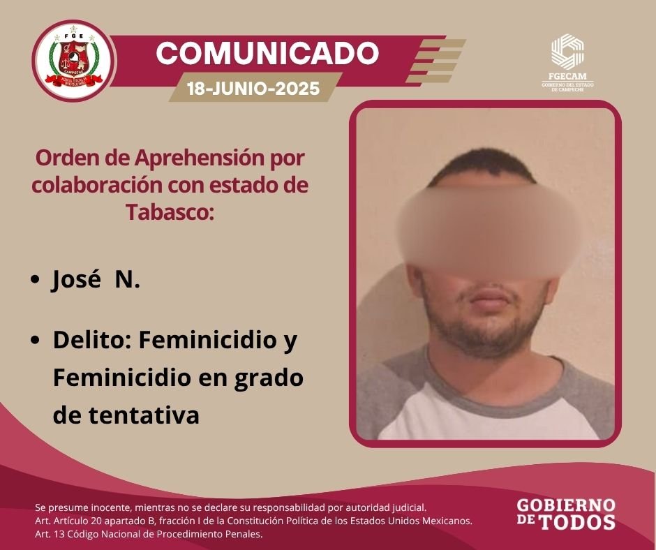 CUMPLIMIENTO DE ORDEN DE APREHENSIÓN POR FEMINICIDIO Y FEMINICIDIO EN GRADO DE TENTATIVA