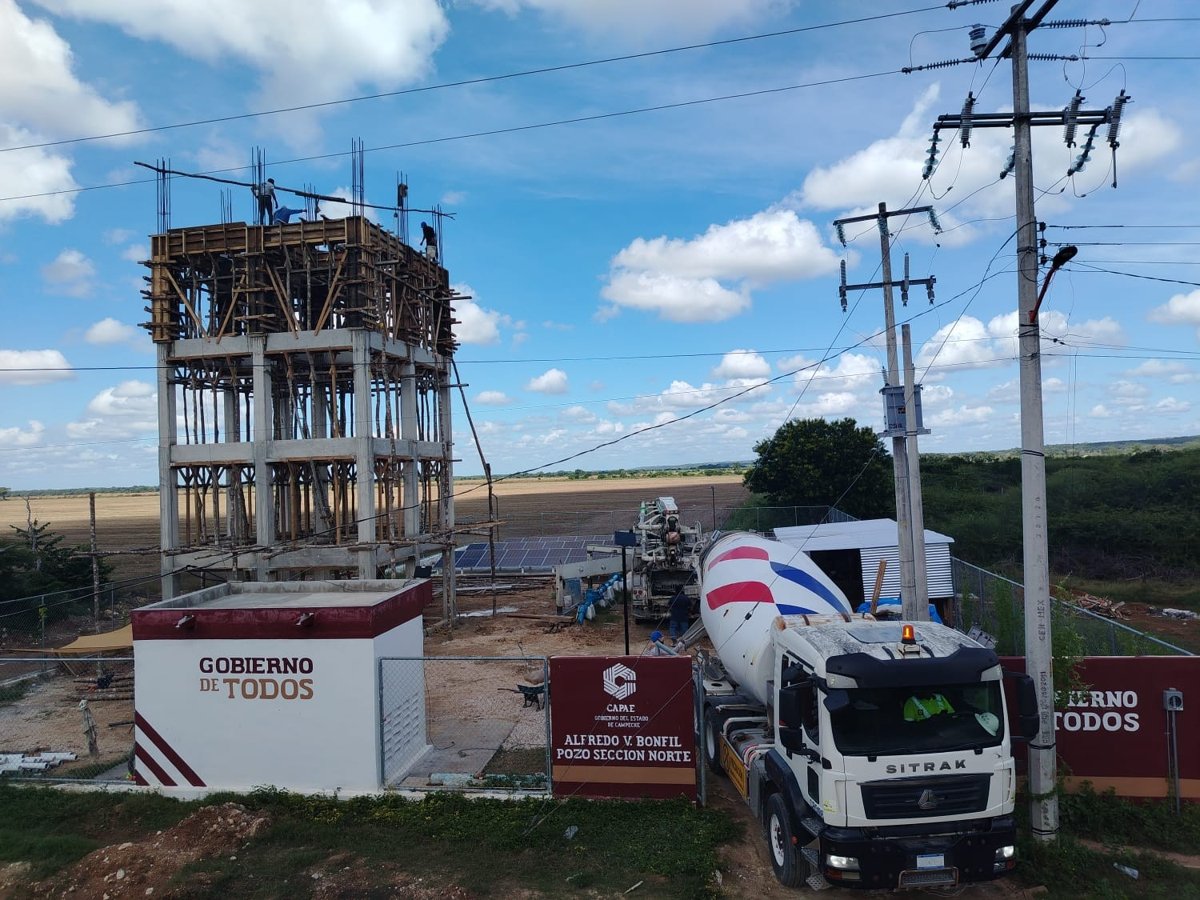 LA CAPAE REGISTRA 50 % DE AVANCE EN LA REHABILITACIÓN DEL SISTEMA DE AGUA POTABLE EN BONFIL, MUNICIPIO DE CAMPECHE