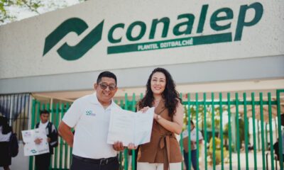 ENTREGA DE CERTIFICACIÓN ISO 9001 AL CONALEP PLANTEL DZTIBALCHÉ