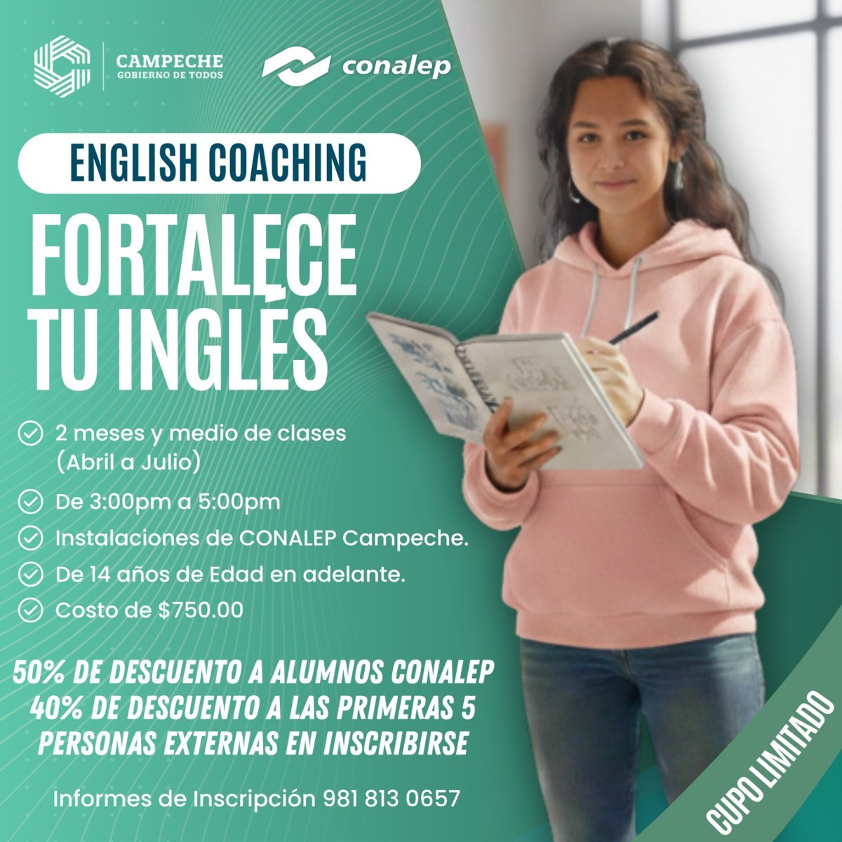 FORTALECE TU INGLÉS: CONALEP CAMPECHE BRINDA ENGLISH COACHING