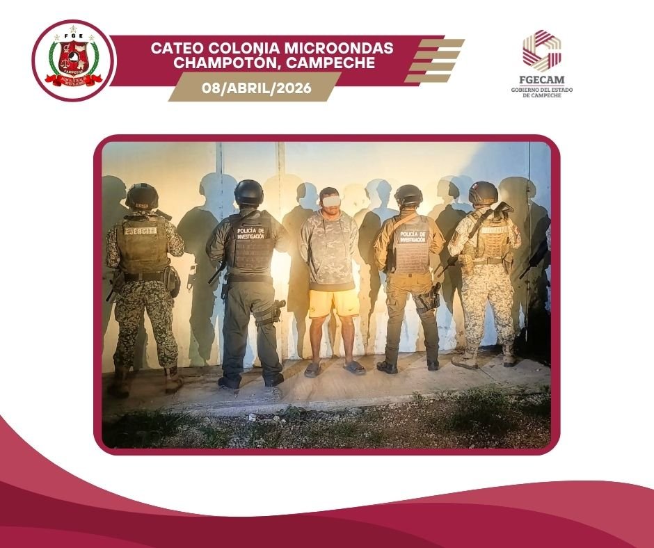 EJECUTA FGECAM DOS CATEOS POR NARCOMENUDEO EN CHAMPOTÓN