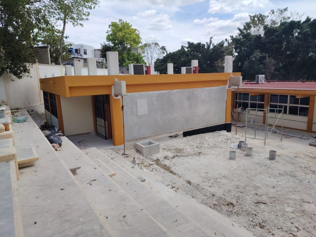 OBRAS A PUNTO DE CONCLUIR EN EL CAMPUS V DEL INSTITUTO CAMPECHANO
