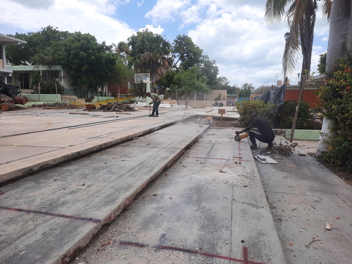 INICIAN TRABAJOS EN ESCUELA SECUNDARIA TECNICA 8 DE LERMA