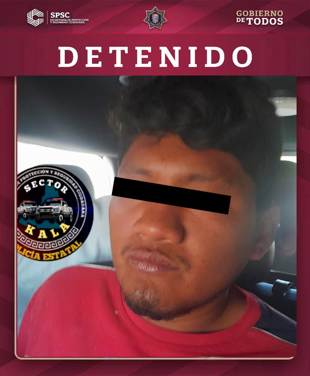 DETENCIÓN POR ROBO A CASA HABITACIÓN EN LA COLONIA 20 DE NOVIEMBRE