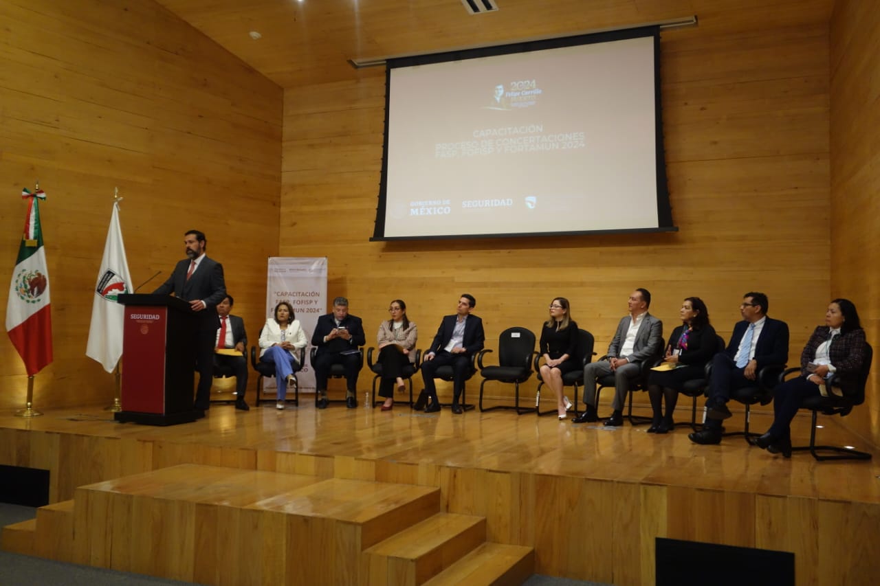 SECRETARIO DEL CONSEJO DE SEGURIDAD PÚBLICA DE CAMPECHE ACUDE A CAPACITACIÓN POR LOS RECURSOS DEL FASP 2024