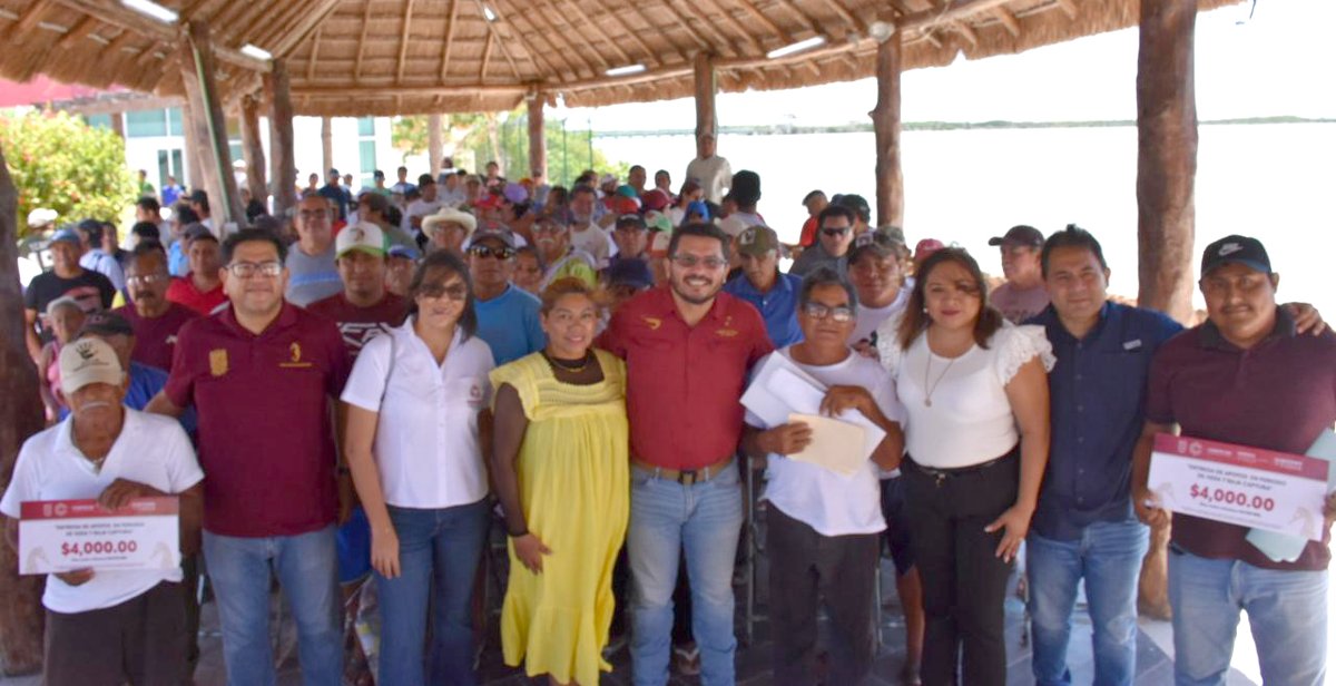 ARRANCA EN CAMPECHE EL PAGO DEL PROGRAMA DE VEDA Y BAJA CAPTURA 2025 EN APOYO AL SECTOR PESQUERO