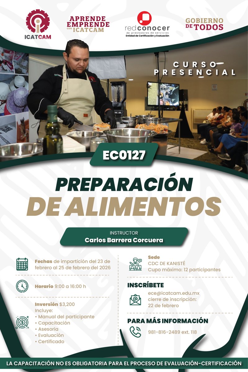 CERTIFÍCATE EN EL ICATCAM EN NOVEDOSOS ESTÁNDARES DE COMPETENCIA