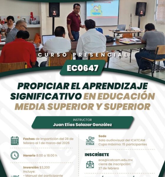 CERTIFÍCATE EN EL ICATCAM EN NOVEDOSOS ESTÁNDARES DE COMPETENCIA