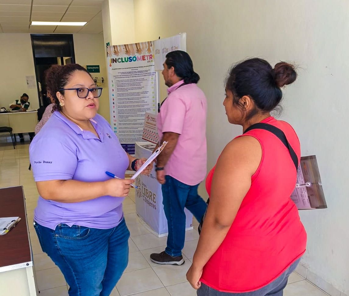 EL CENTRO LIBRE DEL MUNICIPIO DE CARMEN CONTINÚA ACERCANDO INFORMACIÓN Y ATENCIÓN DIRECTA A MUJERES EN LA UNIDAD DE SALUD IMSS BIENESTAR CESSA