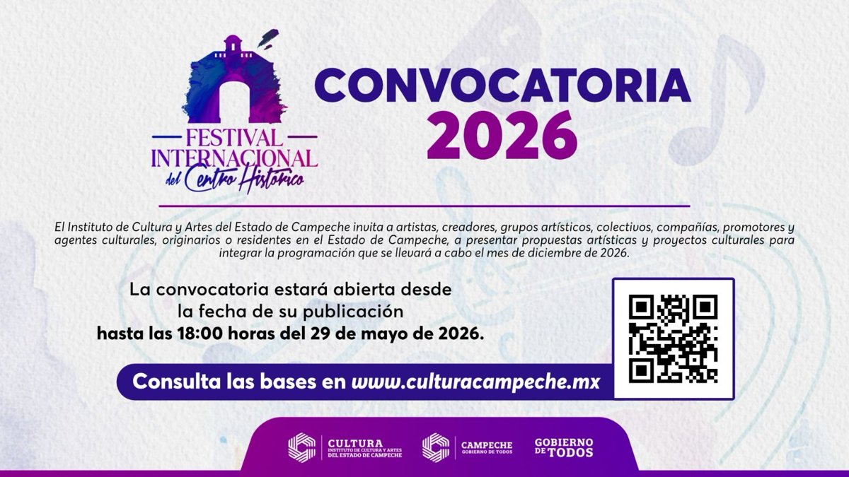 *AÚN ESTÁS A TIEMPO: FICH 2026 ABRE SUS PUERTAS A CREADORES CAMPECHANOS*