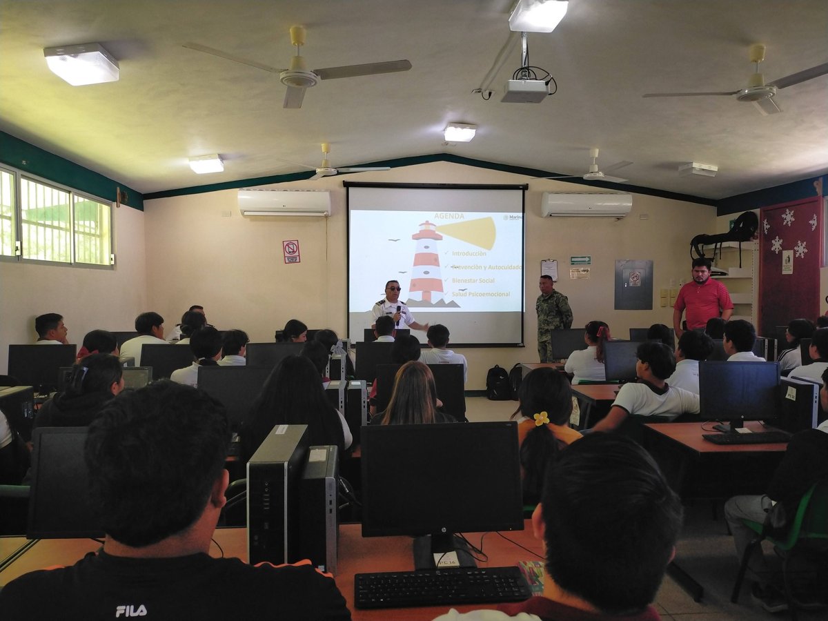 VISITA SECRETARÍA DE MARINA EL COBACAM XBACAB