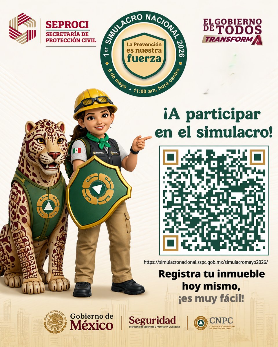 INVITACIÓN AL 1ER. SIMULACRO NACIONAL 2026