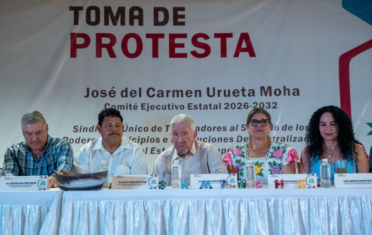 REFRENDA GOBIERNO DEL ESTADO RESPALDO AL DIÁLOGO Y LA UNIDAD EN TOMA DE PROTESTA SINDICAL