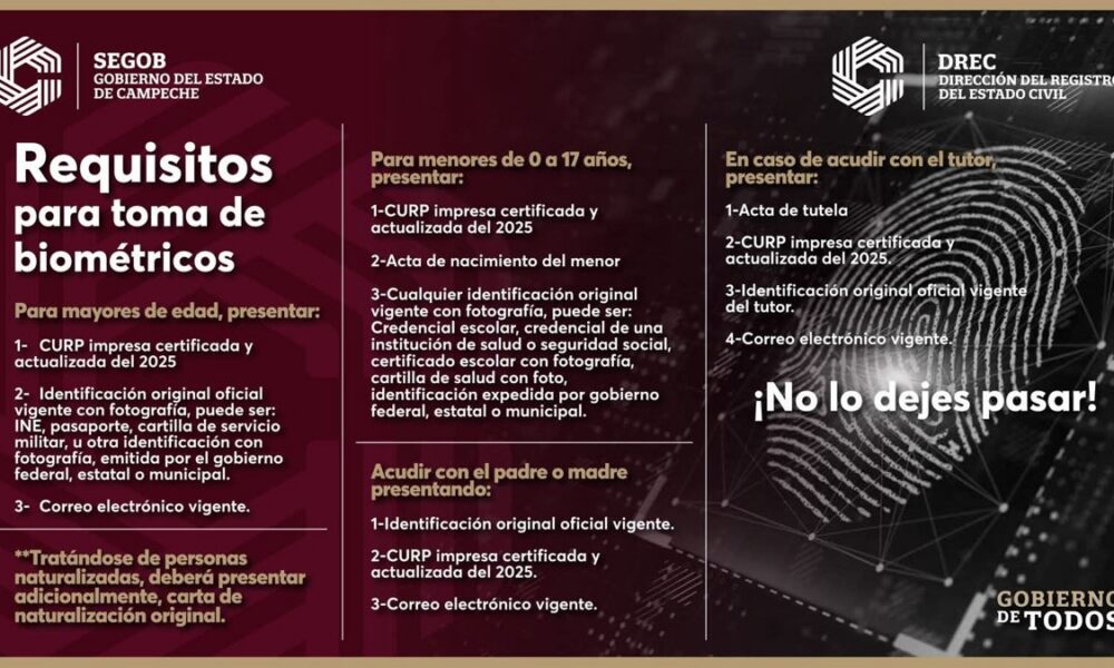Calle 8 No. 149, Col. Centro C.P. 24000 entre 63 y 61, 4to Piso 981.192.00 / 981.81.19.200 Ext. 31403 campeche.gob.mx