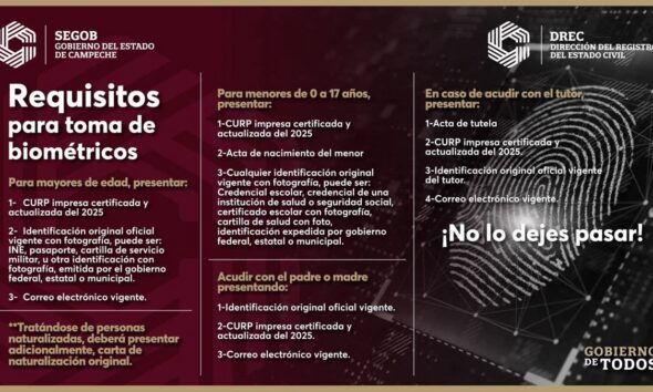 Calle 8 No. 149, Col. Centro C.P. 24000 entre 63 y 61, 4to Piso 981.192.00 / 981.81.19.200 Ext. 31403 campeche.gob.mx