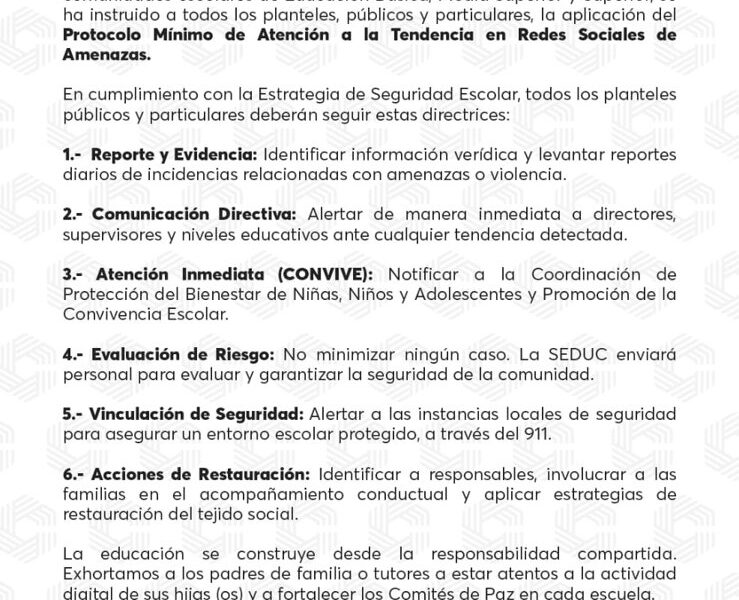 Av. Maestros Campechanos S/N, Colonia Sascalum C.P. 24095 San Fco. de Campeche, Camp. (981) 12 73350 educacioncampeche.gob.mx