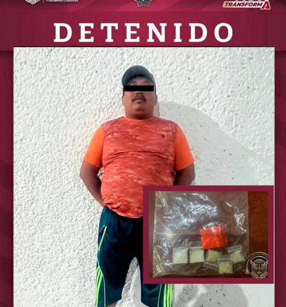 MASCULINO DETENIDO EN POLVORÍN