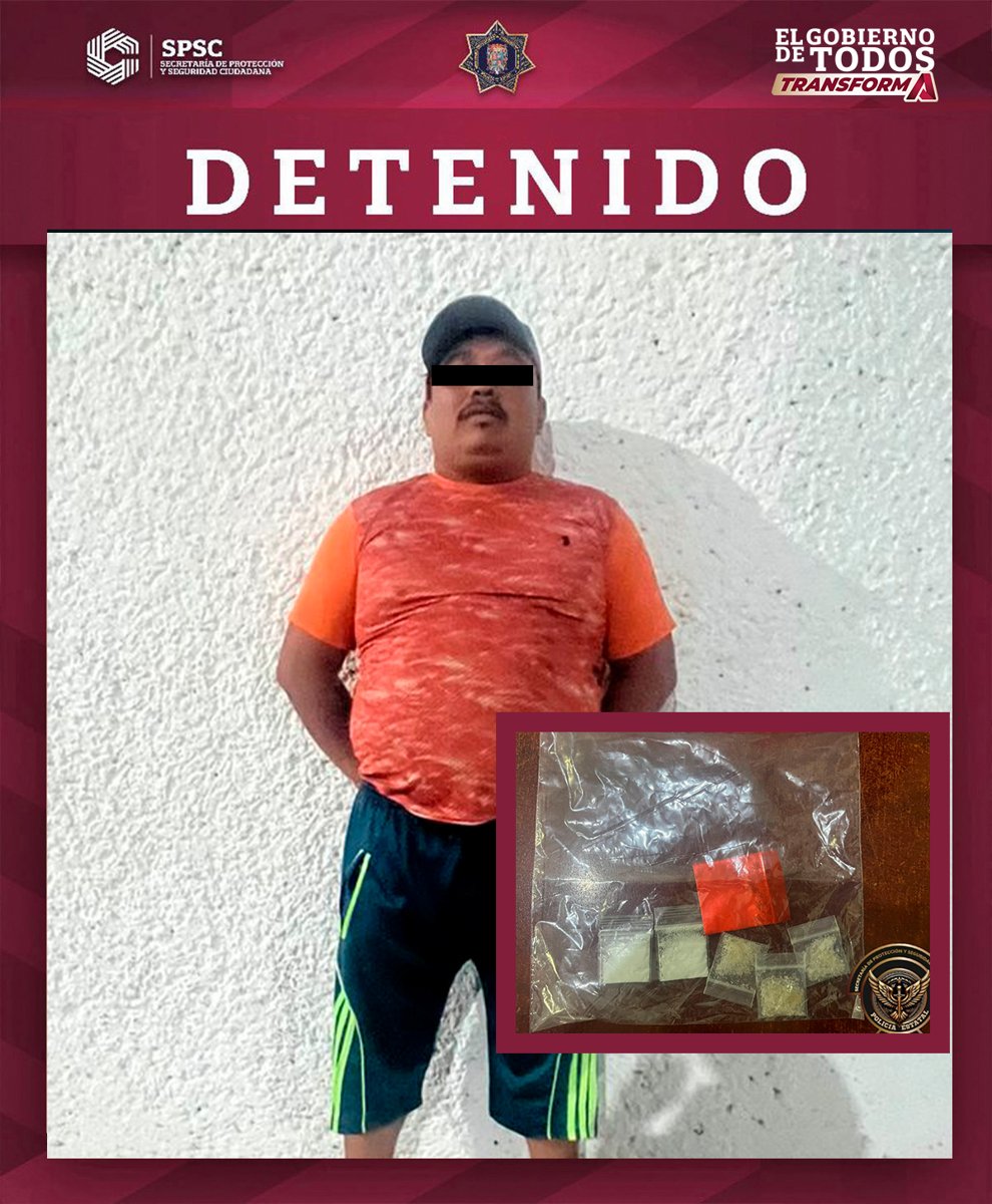 MASCULINO DETENIDO EN POLVORÍN