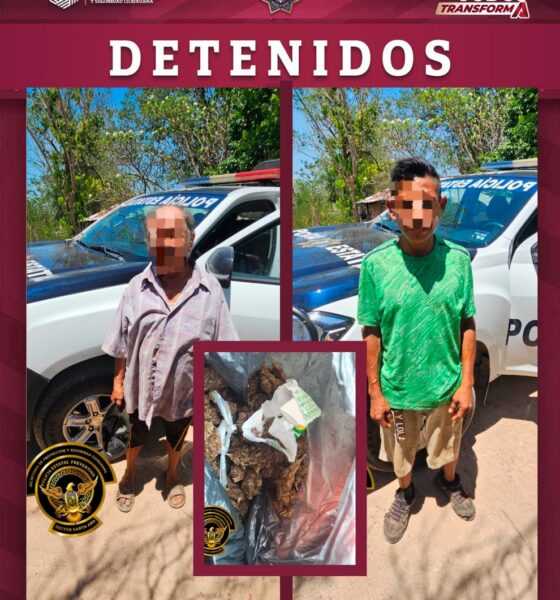 DOS DETENIDOS EN SAN MIGUEL DE ALLENDE, CAMPECHE