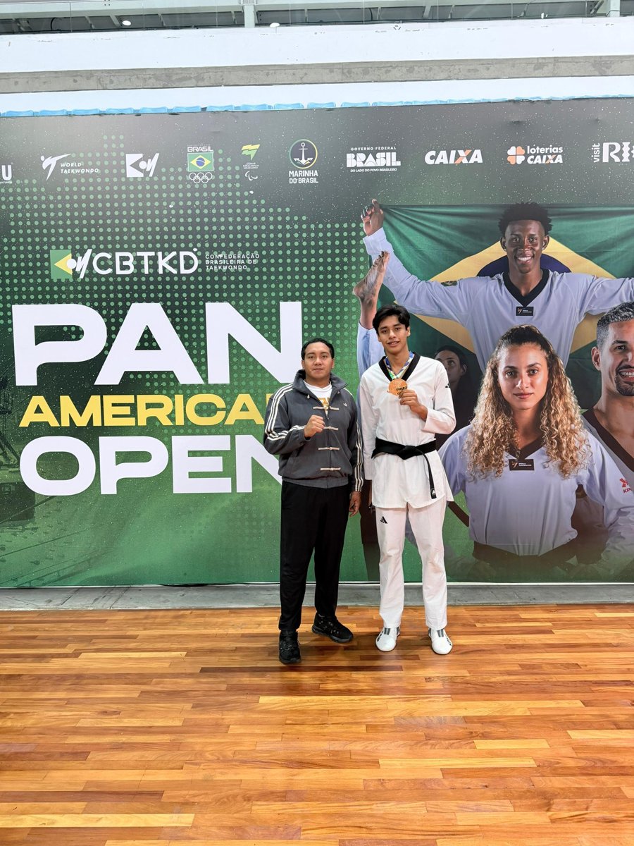 PLATA PARA BRUNO ROMERO WATSON EN EL OPEN PANAMERICANO SUB-21 DE TKD EN BRASIL