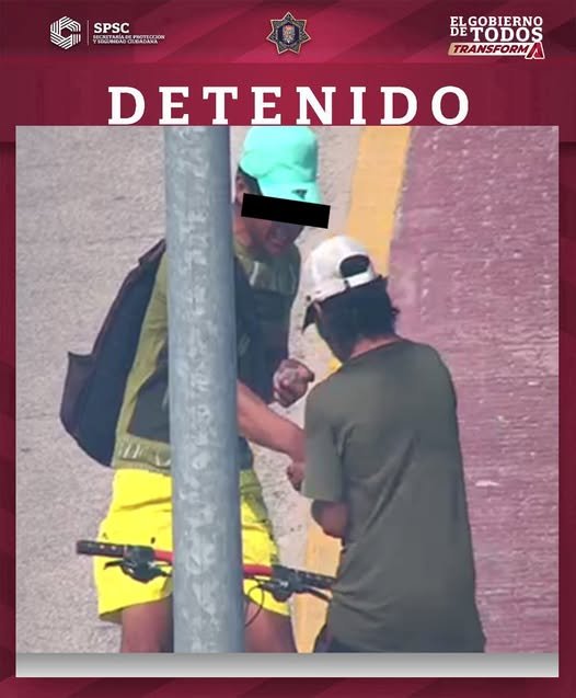 DETENIDO POR PRESUNTA PARTICIPACIÓN EN HECHOS CON DETONACIONES DE ARMA DE FUEGO