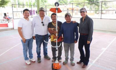 ENTREGAN EQUIPOS AGRÍCOLAS PARA FORTALECER LA PRODUCCIÓN HORTÍCOLA EN HOPELCHÉN