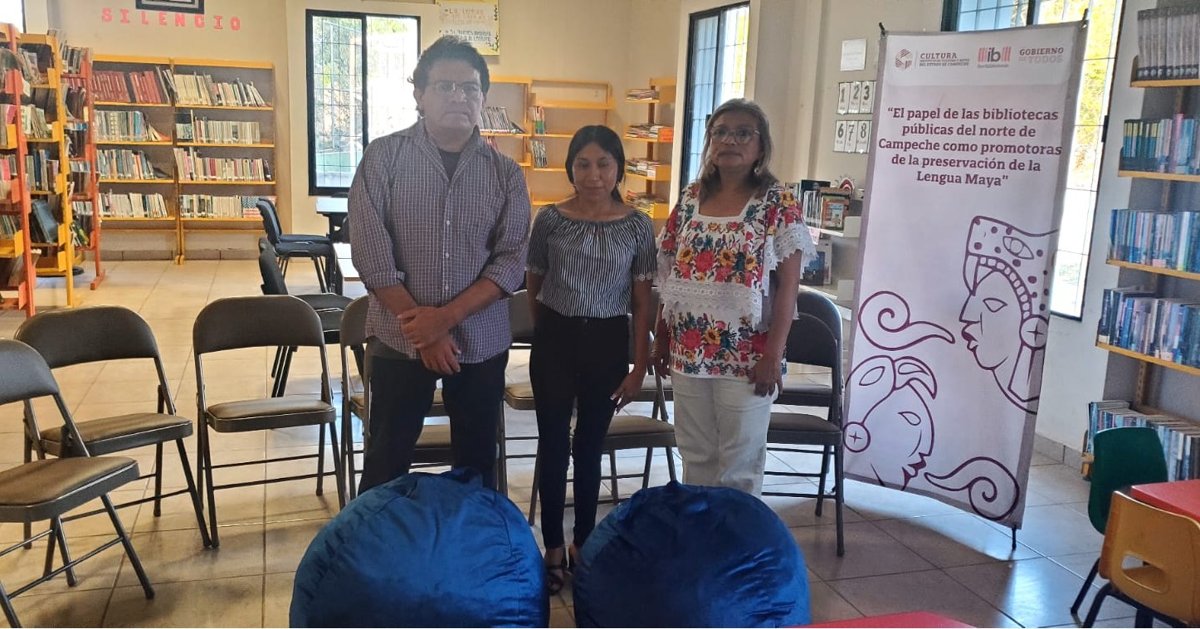 ICAECAM ENTREGA MOBILIARIO A BIBLIOTECAS DE CALKINÍ