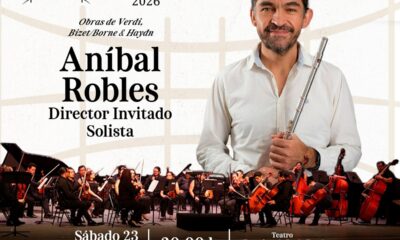 LA OSCAM PRESENTA CONCIERTO CON LA PARTICIPACIÓN DE ANÍBAL ROBLES COMO DIRECTOR Y SOLISTA