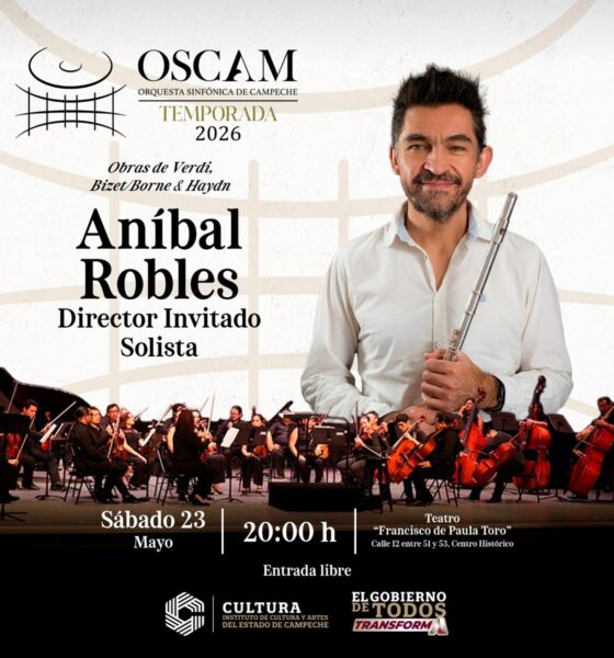 LA OSCAM PRESENTA CONCIERTO CON LA PARTICIPACIÓN DE ANÍBAL ROBLES COMO DIRECTOR Y SOLISTA