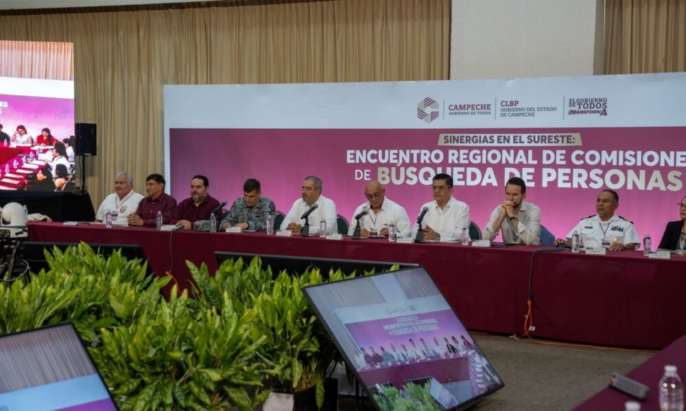 CAMPECHE FORTALECE LIDERAZGO REGIONAL EN MATERIA DE BÚSQUEDA DE PERSONAS DESAPARECIDAS