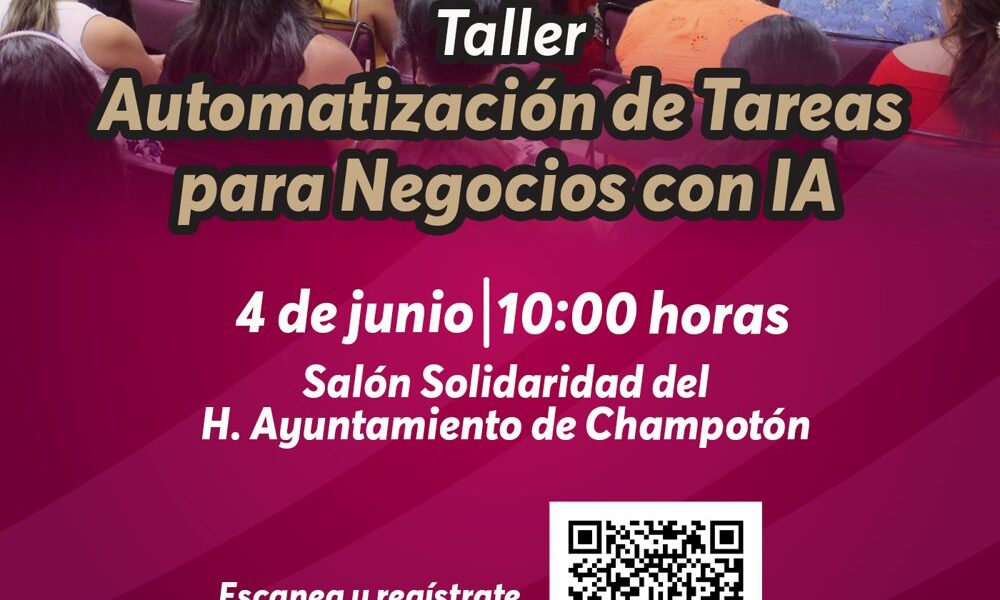 Bancampeche impartirá en Champotón taller sobre automatización de negocios con IA