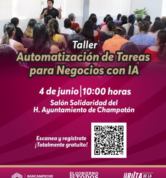 Bancampeche impartirá en Champotón taller sobre automatización de negocios con IA
