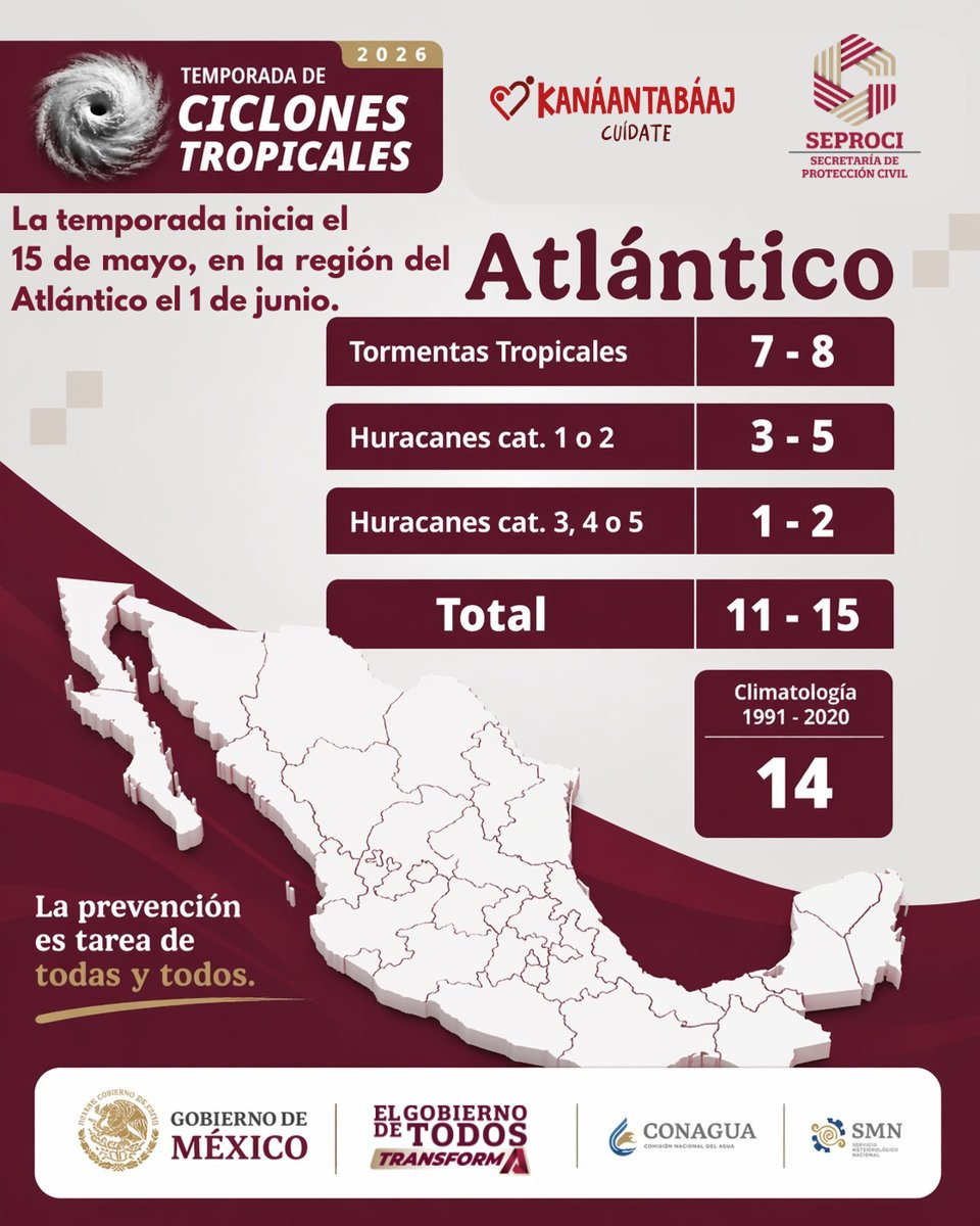PROTECCIÓN CIVIL SE TRANSFORMA PARA ESTAR MÁS CERCA DE LA GENTE ANTE LA TEMPORADA DE LLUVIAS Y CICLONES TROPICALES 2026