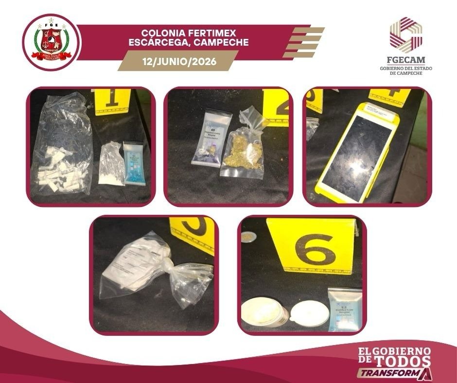 REALIZA FGECAM TRES CATEOS POR NARCOMENUDEO EN ESCÁRCEGA Y CIUDAD DEL CARMEN