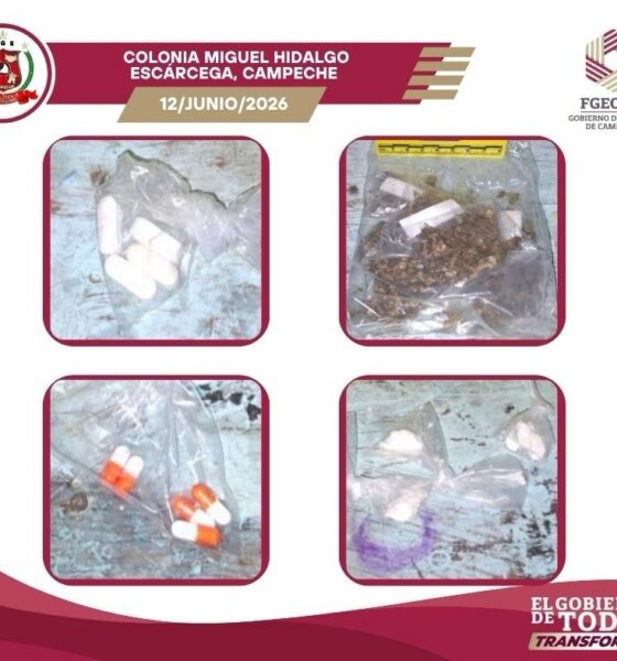 REALIZA FGECAM TRES CATEOS POR NARCOMENUDEO EN ESCÁRCEGA Y CIUDAD DEL CARMEN