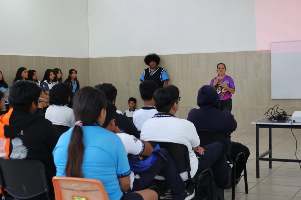IMEC IMPARTE A ESTUDIANTES DEL CETMAR 02, EL TALLER “PREVENCIÓN DE LA VIOLENCIA DIGITAL”