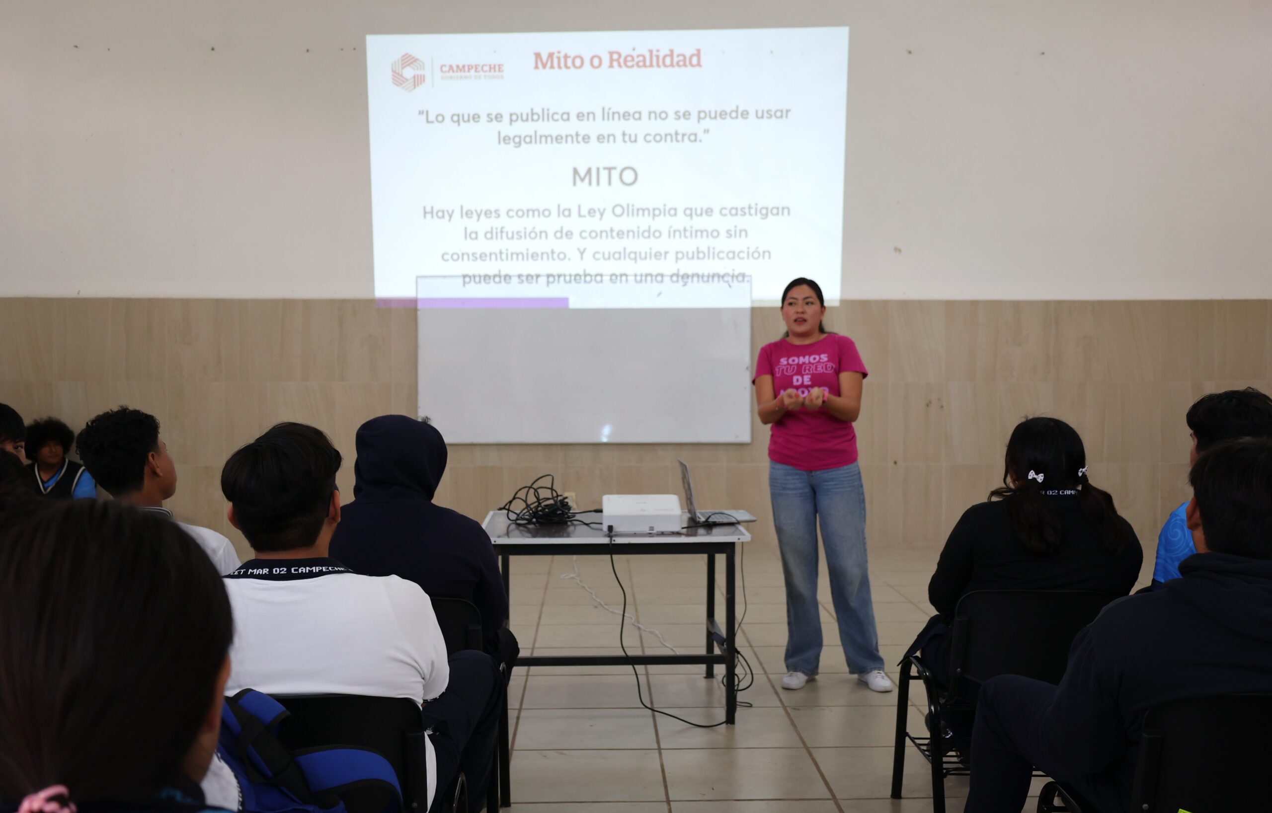 IMEC IMPARTE A ESTUDIANTES DEL CETMAR 02, EL TALLER “PREVENCIÓN DE LA VIOLENCIA DIGITAL”