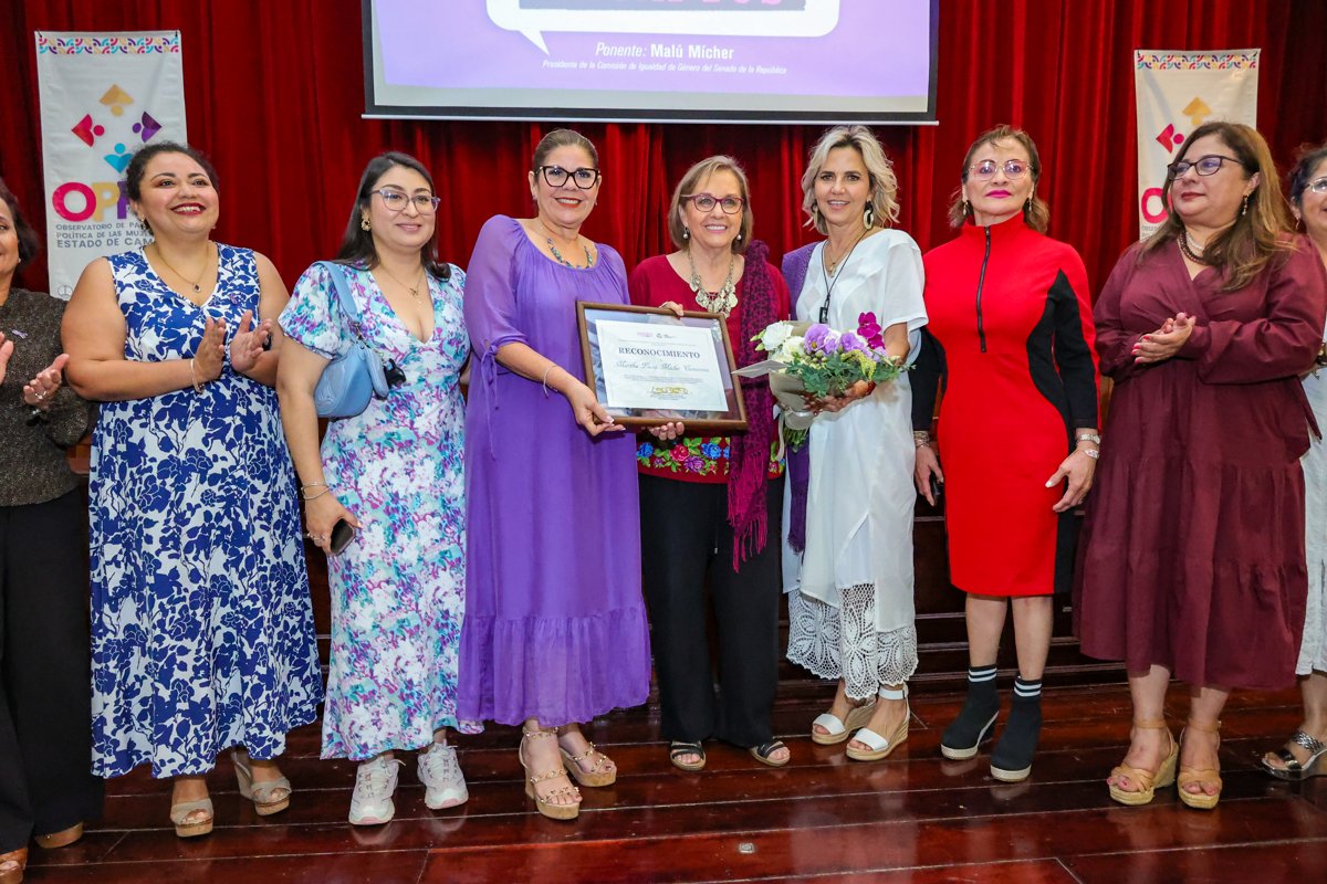 CAMPECHE FORTALECE LA PARTICIPACIÓN POLÍTICA DE LAS MUJERES CON CONFERENCIA MAGISTRAL DE LA SENADORA MALÚ MÍCHER