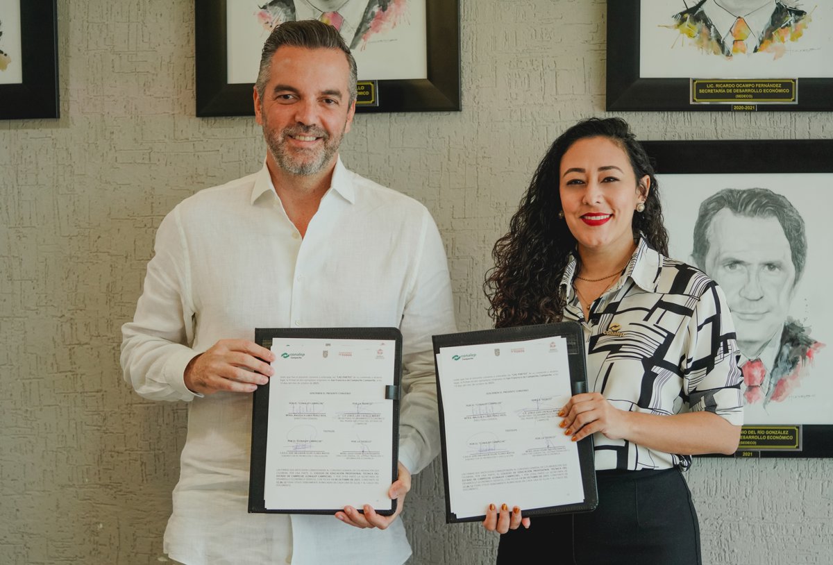 FIRMA DE CONVENIO DE COLABORACION CONALEP CAMPECHE Y SEDECO