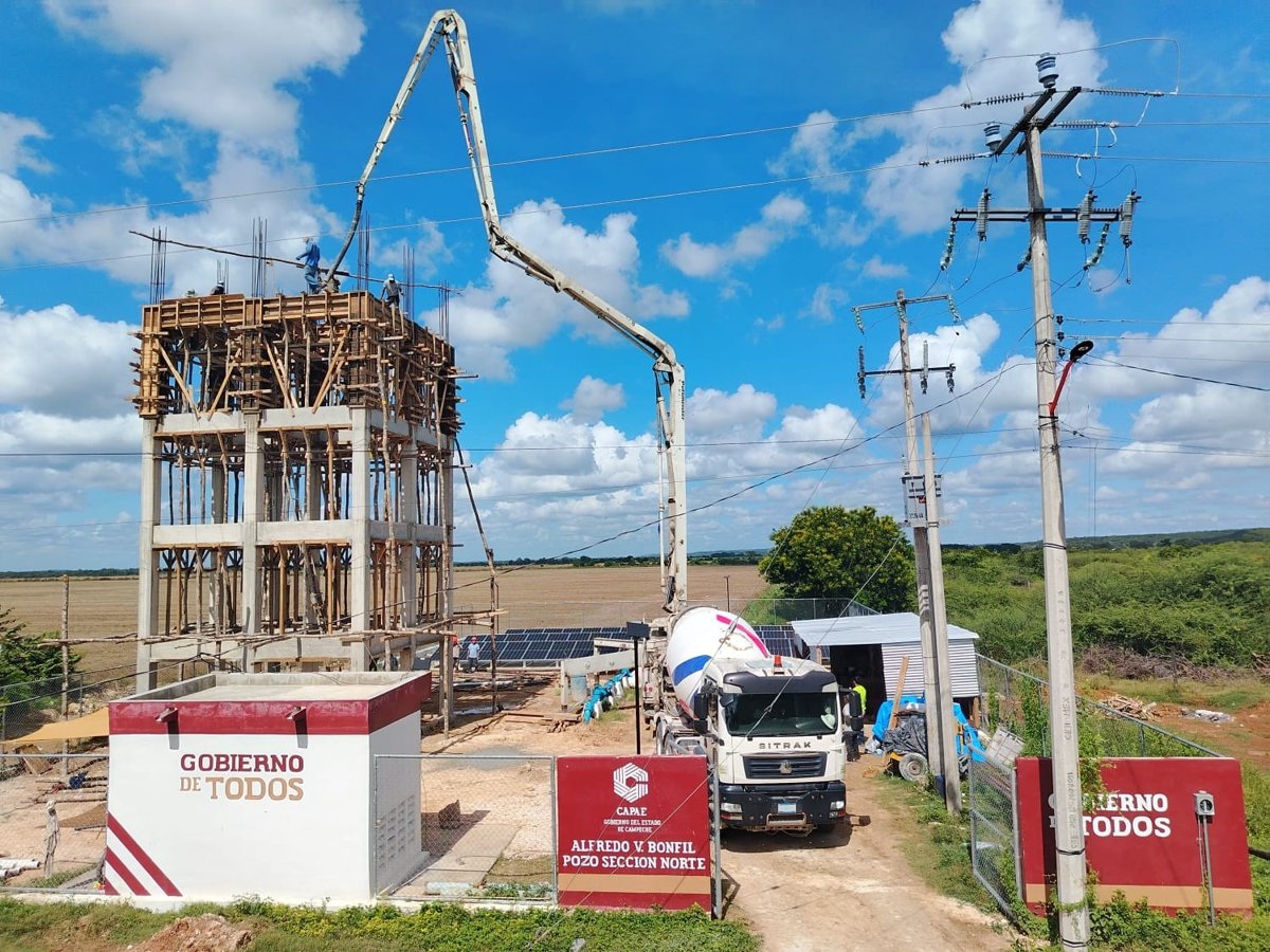 LA CAPAE REGISTRA 50 % DE AVANCE EN LA REHABILITACIÓN DEL SISTEMA DE AGUA POTABLE EN BONFIL, MUNICIPIO DE CAMPECHE