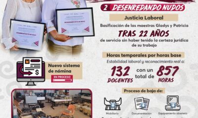 COBACAM REPORTA AVANCES SIGNIFICATIVOS EN EDUCACIÓN, INFRAESTRUCTURA Y JUSTICIA LABORAL DURANTE LOS ÚLTIMOS 6 MESES