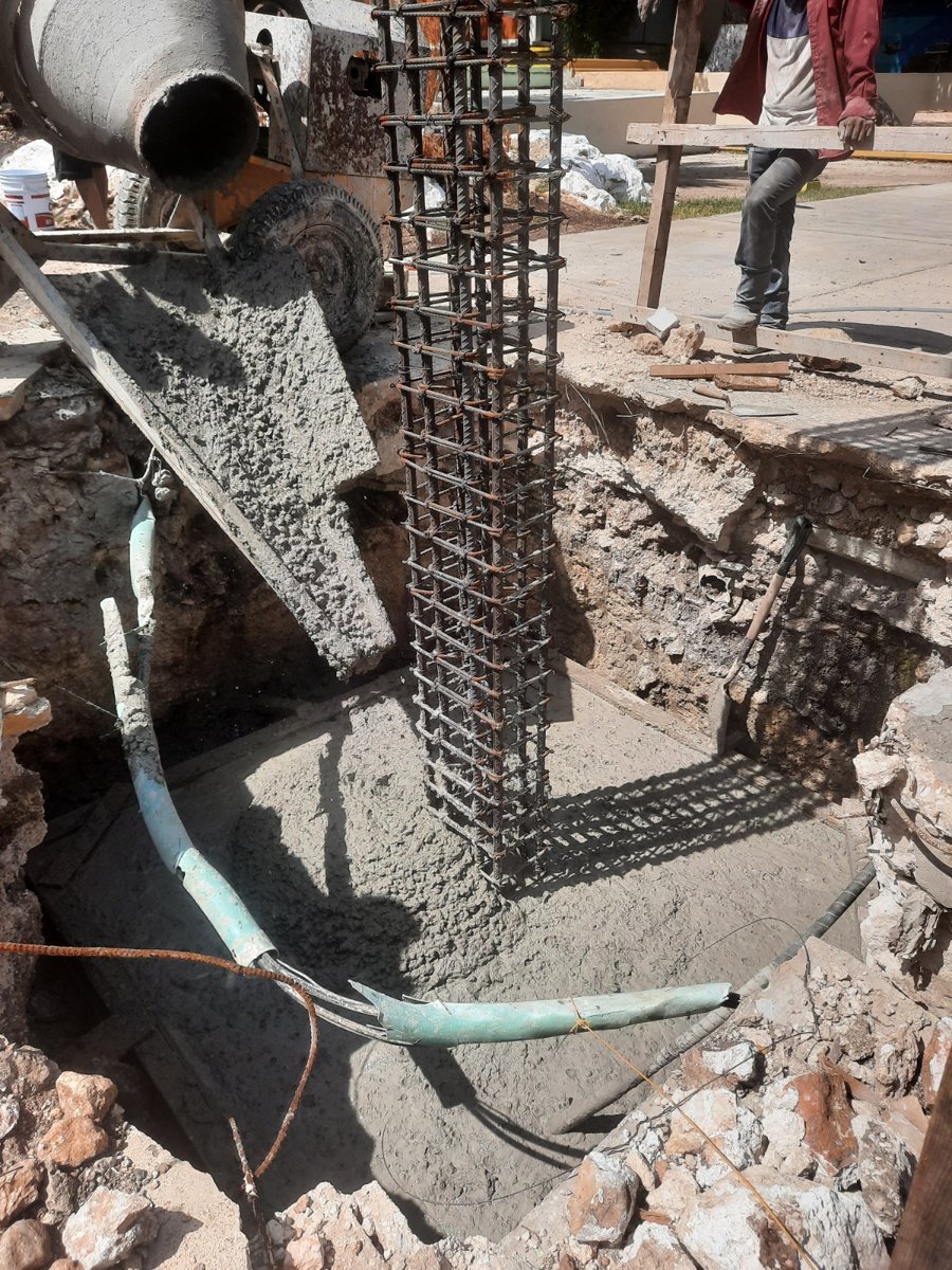 SIGUEN ACCIONES EN CONSTRUCCIÓN DE CANCHA TECHADA