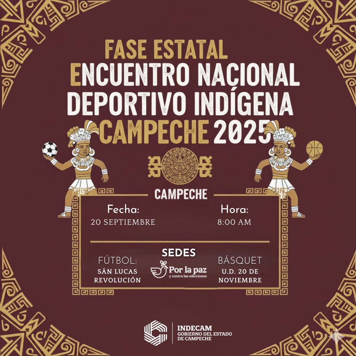 TODO LISTO PARA LA ETAPA ESTATAL DEL ENCUENTRO NACIONAL DEPORTIVO INDÍGENA