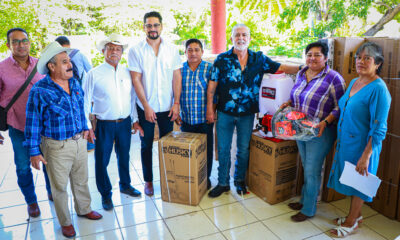 ENTREGA DE DESBROZADORAS, BOMBAS DE AGUA Y MOCHILAS CON MOTOBOMBAS FUMIGADORAS EN APOYO A PRODUCTORES