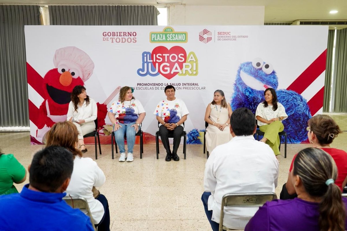 PROGRAMA ¡LISTOS A JUGAR! DE PLAZA SÉSAMO LLEGA A PREESCOLARES DE CAMPECHE
